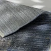 Moderne Teppiche>MONDO Webteppich modern graublau