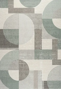 Moderne Teppiche>MONDO Webteppich modern weißgraublau
