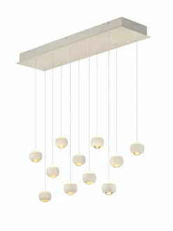 Pendelleuchten>Musterring LED-Pendelleuchte 11flg weiß