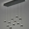 Pendelleuchten>Musterring LED-Pendelleuchte 11flg schwarz