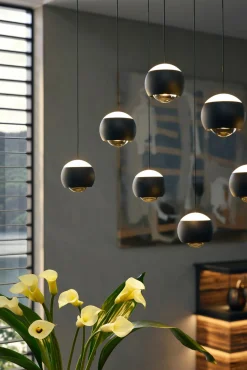 Pendelleuchten>Musterring LED-Pendelleuchte 11flg schwarz