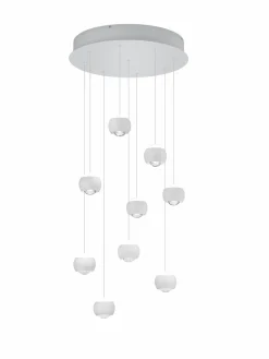 Musterring LED-Pendelleuchte 9flg weiß^ Pendelleuchten