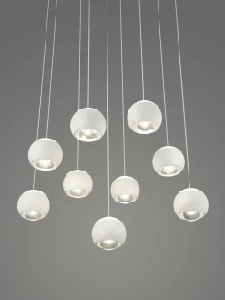 Musterring LED-Pendelleuchte 9flg weiß^ Pendelleuchten