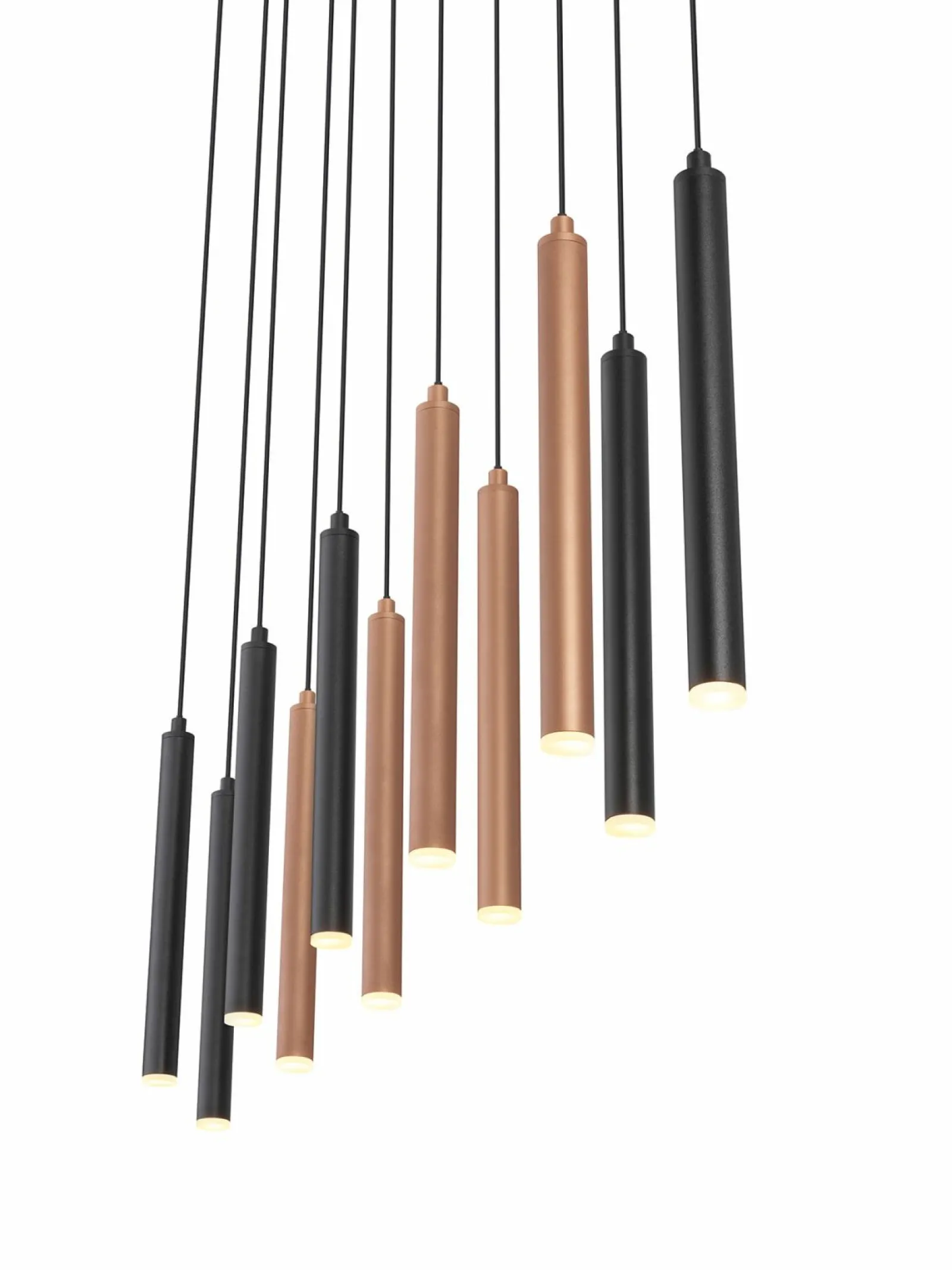 Pendelleuchten>Musterring LED-Pendelleuchte 11flg schwarz