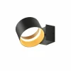 Wandleuchten>Musterring LED-Wandleuchte 1flg schwarzgoldfarben