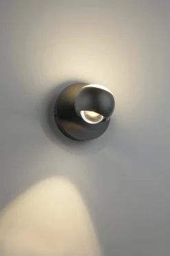 Wandleuchten>Musterring LED-Wandleuchte 1flg schwarz