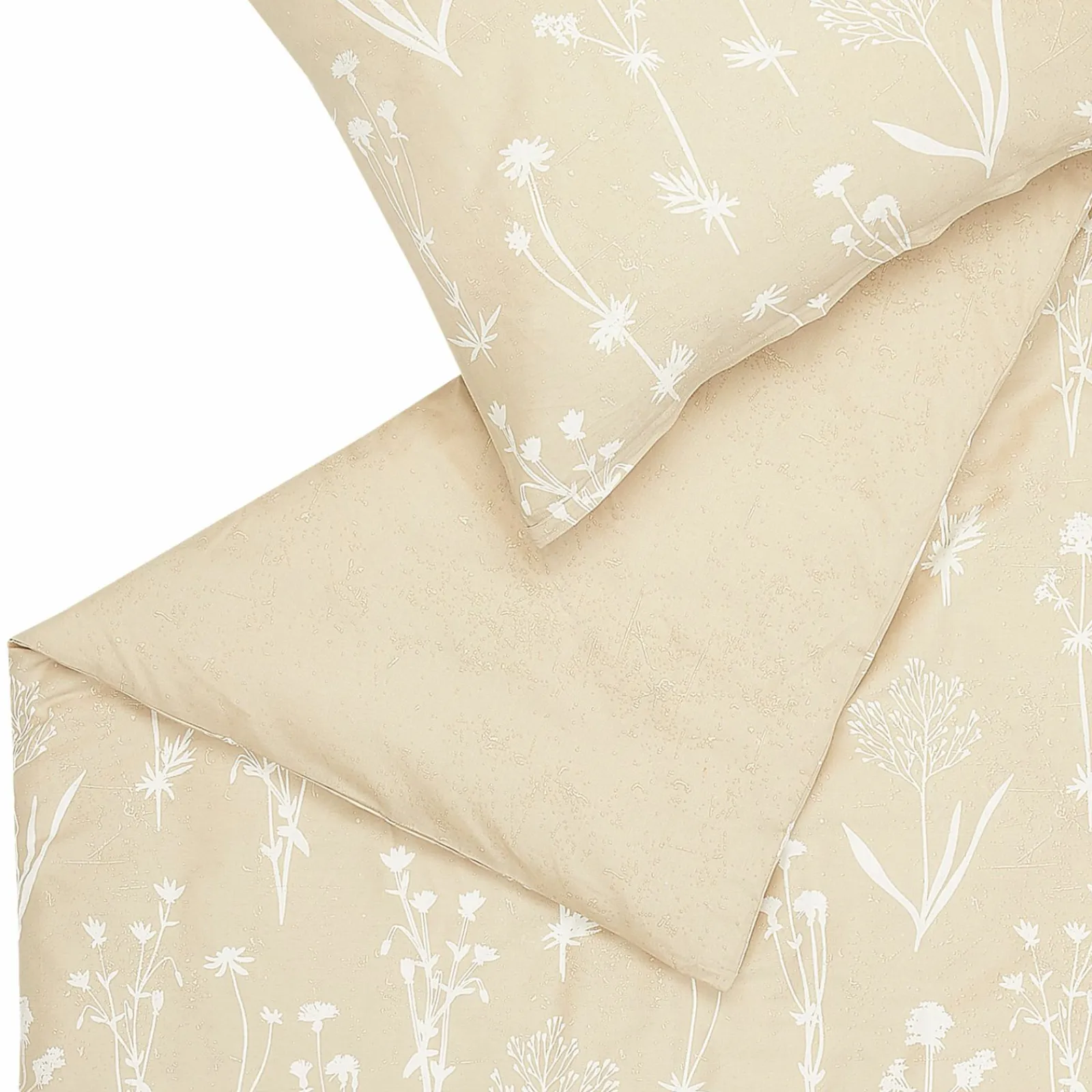 Satin>Musterring Satin-Bettwäsche beige
