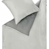 Satin>Musterring Satin-Bettwäsche grau