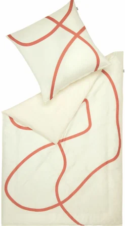 Satin>Musterring Satin-Bettwäsche weißpink