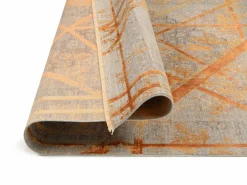 Moderne Teppiche>Musterring Webteppich modern grauorange