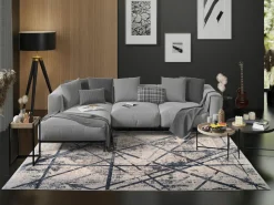 Moderne Teppiche>Musterring Webteppich modern blau