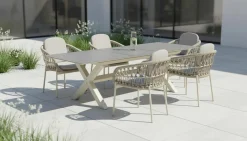 OUTDOOR Ausziehtisch graubeige^ Gartentische Ausziehbar
