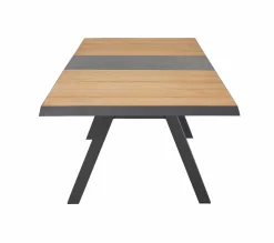 Gartentische Ausziehbar>OUTDOOR Ausziehtisch Keramik/Teak braungrau