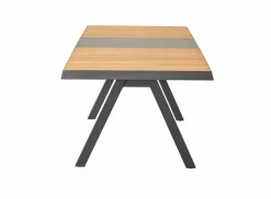 OUTDOOR Ausziehtisch Keramik/Teak braungrau^ Gartentische Ausziehbar