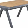 Gartentische Ausziehbar>OUTDOOR Ausziehtisch Teakplatte Garten grau