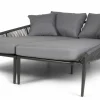 Sonneninseln>OUTDOOR Daybed Garten 2-teilig grau