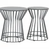 OUTDOOR Garten Beistelltisch-Set 2tlg. grau^ Loungetische