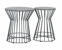 OUTDOOR Garten Beistelltisch-Set 2tlg. grau^ Loungetische