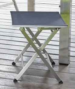 OUTDOOR Gartenhocker Edelstahl grau^ Gartenhocker
