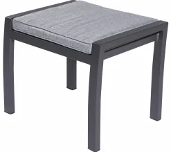 OUTDOOR Gartenhocker schwarzsilberfarben^ Gartenhocker