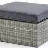 Loungehocker>OUTDOOR Gartenhocker/Beistelltisch grau