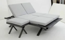OUTDOOR Gartenhocker/Beistelltisch grau^ Loungehocker