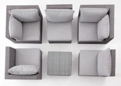 OUTDOOR Gartenhocker/Couchtischelement grau^ Gartenhocker
