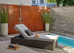 OUTDOOR Gartenliege Einzelelement grau^ Gartenliegen