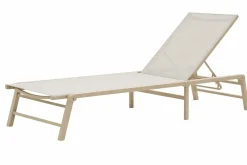 OUTDOOR Gartenliege Klappbar silberfarbenbraungrau^ Gartenliegen