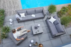 OUTDOOR Gartenlounge 2- Sitzer braungrau^ Gartensofas