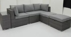 Lounge Sessel>OUTDOOR Gartenlounge Eckelement grau