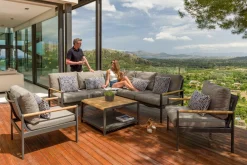 Gartenlounge Sets>OUTDOOR Gartenlounge Eckgarnitur braun