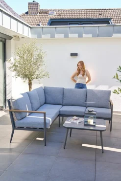 OUTDOOR Gartenlounge Eckset 3-teilig^ Gartenlounge Sets