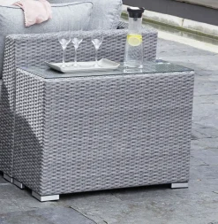 OUTDOOR Gartenlounge Mitteltisch grau^ Loungetische