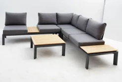 Gartenlounge Sets>OUTDOOR Gartenlounge Teakholz braungrau
