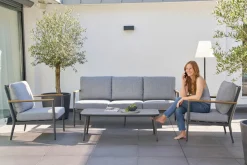 OUTDOOR Gartenlounge Set 4-teilig grau^ Gartenlounge Sets