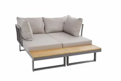 OUTDOOR Gartenlounge variabel stellbar braungrau^ Gartenlounge Sets