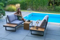 OUTDOOR Gartenlounge variabel stellbar braungrau^ Gartenlounge Sets