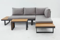 OUTDOOR Gartenlounge variabel stellbar braungrau^ Gartenlounge Sets