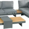 Gartenlounge Sets>OUTDOOR Gartenlounge-Set 4 tlg. braungrau