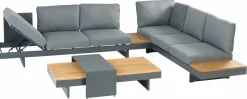 Gartenlounge Sets>OUTDOOR Gartenlounge-Set 4 tlg. braungrau