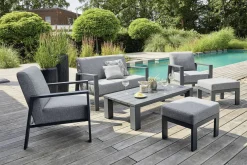 Loungetische>OUTDOOR Garten-Loungetisch grau