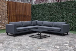 Loungetische>OUTDOOR Gartenmöbel Loungetisch schwarz