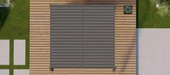 OUTDOOR Gartenpergola 3x3m Anthrazit grau^ Sichtschutz Zubehör|Pavillons