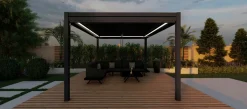 OUTDOOR Gartenpergola 3x3m Anthrazit grau^ Sichtschutz Zubehör|Pavillons