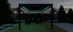 Sichtschutz Zubehör|Pavillons>OUTDOOR Gartenpergola 3x4m Anthrazit grau