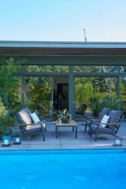 OUTDOOR Garten-Set 4 tlg. grau^ Gartenlounge Sets
