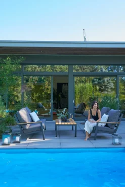 OUTDOOR Garten-Set 4 tlg. grau^ Gartenlounge Sets