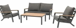 OUTDOOR Garten-Set 4 tlg. grau^ Gartenlounge Sets