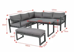 OUTDOOR Garten-Set grau^ Gartenlounge Sets